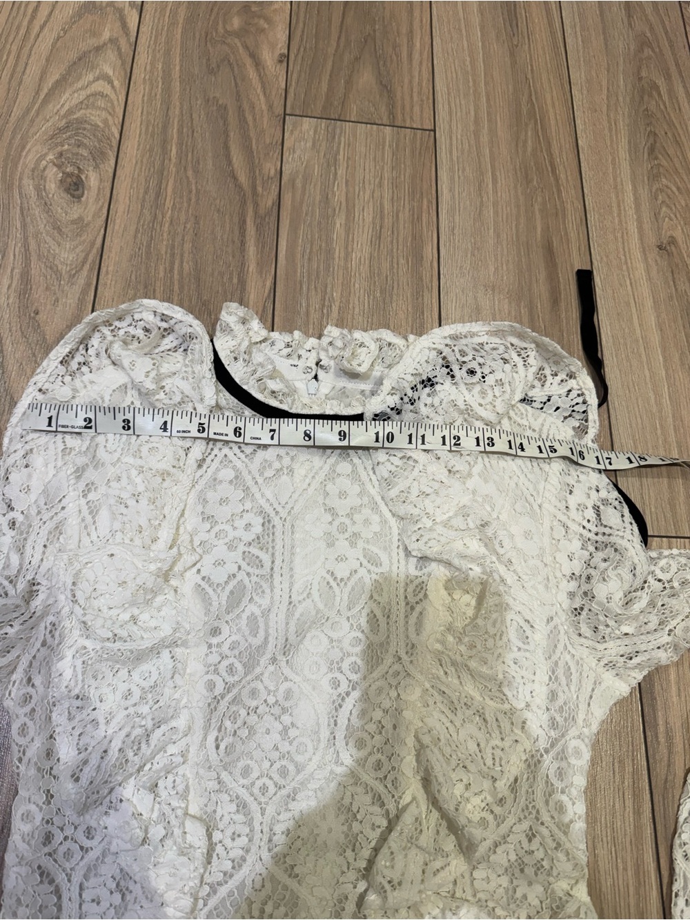 Women’s Lace Long-Sleeve peplum Top size S - Zimmermann style - Picture 9 of 10